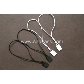 Small string tag cords for clothing